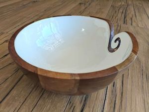 Products: Scheepjes Yarn bowl wood with enamel 22x10cm white