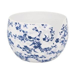 Products: Scheepjes yarn bowl, blue leaf design
