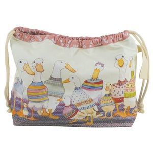 Emma Ball: Emma Ball Dapper Ducks Drawstring Bag