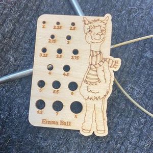 Emma Ball Alpaca Needle Gauge