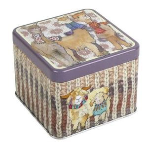Emma Ball: Emma Ball Alpacas and Friends Small Square Tin