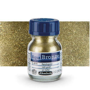 Watercolour Mediums Varnishes: SCHMINCKE WATERCOLOUR MEDIUM AQUA BRONZE RICH GOLD