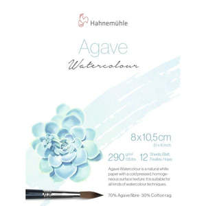 Watercolour Ink Gouache: HAHNEMUHLE NATURAL AGAVE WATERCOLOUR BLOCK 290GSM