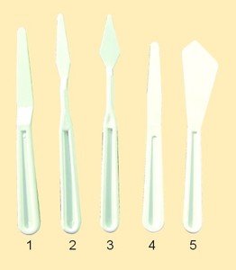 Expression Plastic Painting Palette Knife Set 5