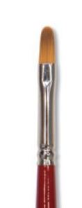 Filbert Shape: Pebeo Iris Yellow Polyamide Brush Filbert