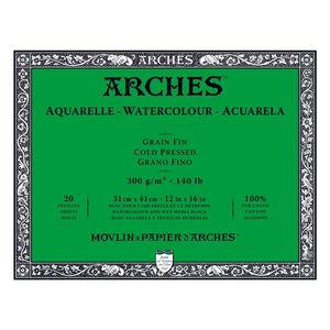 Arches Watercolour Block 300gsm Cold Pressed 20 Sheets