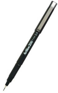 Artline 200 Fineliner Pen Black