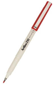 Artline 210 Fineliner Pen Red