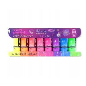 Aureuo Acrylic Paint Neon Set 8