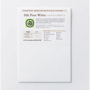 Awagami Silk Paper 68gsm Pure White Packet 12