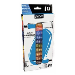 Pebeo: Pebeo STUDIO WATERCOLOUR PAINT SET 12