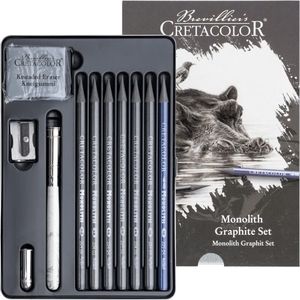 Cretacolor Hippo Monolith Graphite Tin Set 11