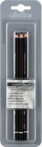 CRETACOLOR CHARCOAL PENCIL BLACK BLISTER PACKET 3
