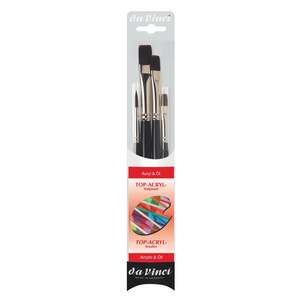 da Vinci Top-Acryl Brush Set 4