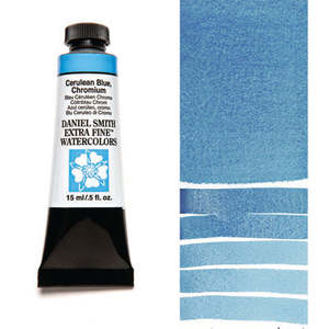 Daniel Smith Watercolour Paint Cerulean Blue, Chromium