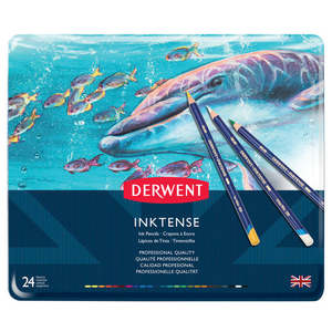 Derwent Inktense Watersoluble Pencil Set 24