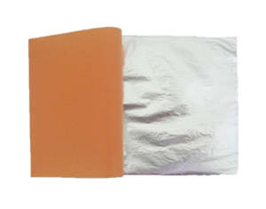 EXPRESSION IMITATION METAL LEAF SILVER 25 SHEETS