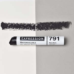 Expression Water Soluble Oil Paint Stick Mars Black