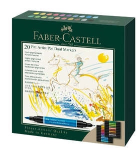 Faber Castell Pitt Artist Dual Ended Pen Set 20