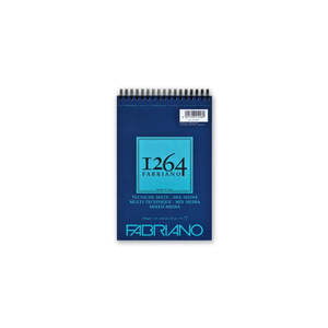 Fabriano 1264 Mixed Media Pad 300gsm Top Spiral 15 Sheets