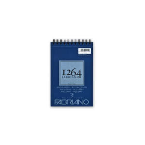 Fabriano 1264 Watercolour Pad 300gsm Top Spiral 20 Sheets