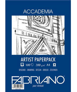 Fabriano Accademia Drawing Paper 200gsm Pack 100