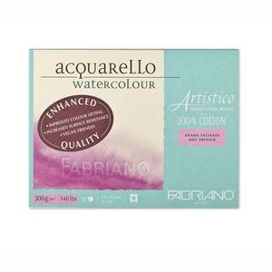 Fabriano Artistico Block 300gsm Traditional White Hot Pressed 20 Sheets
