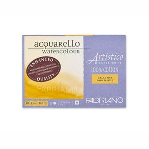 Fabriano Artistico Block 300gsm Extra White Cold Pressed 25 Sheets