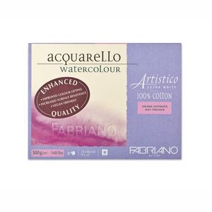 Fabriano Artistico Block 300gsm Extra White Hot Pressed 20 Sheets