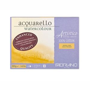 Fabriano Artistico Block 300gsm Extra White Cold Pressed 20 Sheets