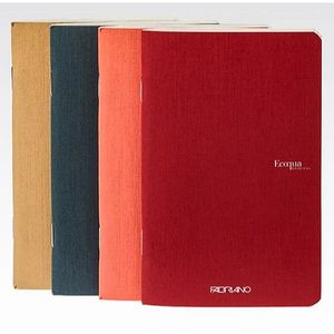 Fabriano Ecoqua Notebooks: FABRIANO ECOQUA POCKETBOOK EARTH PLAIN PACKET 4