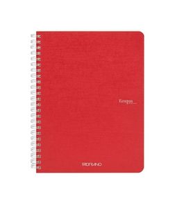 Fabriano Ecoqua Spiral Notebook Raspberry Grid