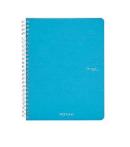 Fabriano Ecoqua Spiral Notebook Turquoise Grid