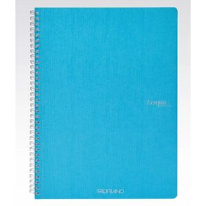 Fabriano Ecoqua Spiral Notebook Turquoise Lined
