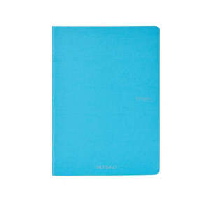 Fabriano Ecoqua Stapled Notebook Turquoise Plain