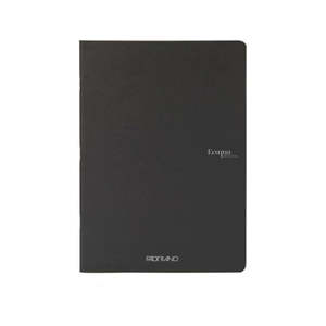 Fabriano Ecoqua Stapled Notebook Black Plain
