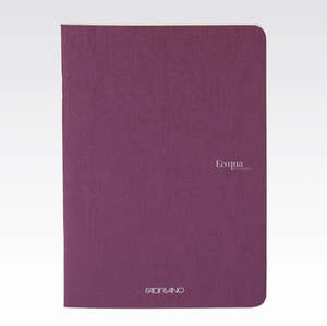 Fabriano Ecoqua Stapled Notebook Wine Plain