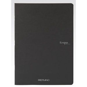 Fabriano Ecoqua Stapled Notebook Black Dotted