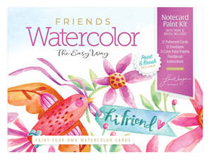 Watercolour Books: WATERCOLOR THE EASY WAY PAINT-YOUR-OWN WATERCOLOR CARDS: FRIENDS