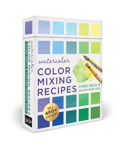 Watercolour Books: WATERCOLOR COLOR MIXING RECIPES: CARD DECK & COLOR MIXING GRID