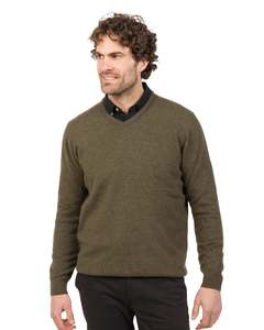 Fern Men's Possum Merino Plain Sweater - NB121