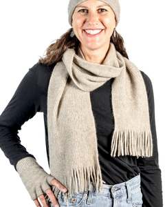 Natural Possum Merino Wool Scarf - NX102