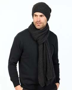 Charcoal Slouch Scarf - NX876