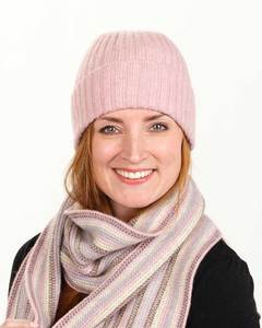Clearance Specials: Blossom Pink Rib Ladies Beanie - NX480