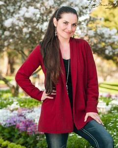 Home Page Best Sellers: Berry Women's Long Merino Wrap Jacket - NB498