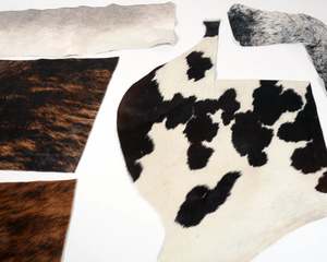 Cowhide Off Cuts For Craft: Bag 17 - Cowhide Off-Cuts Mixed Colours