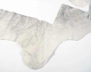 Cowhide Off Cuts For Craft: Bag 9 - Cowhide Off-Cuts Pale Grey