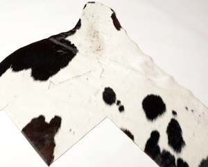 Cowhide Off Cuts For Craft: Bag 5 - Cowhide Off-Cuts Dark Choc & White