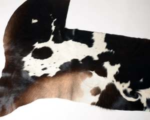Cowhide Off Cuts For Craft: Bag 3 - Cowhide Off-Cuts Dark Choc & White