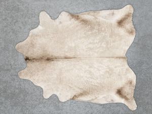 COW3183 Cowhide Rug Curly Taupe Beige 3.40msq